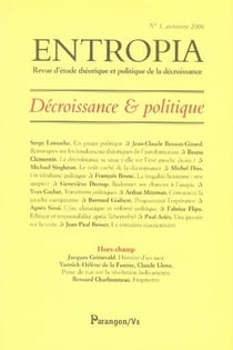 Entropia - décroissance et politique