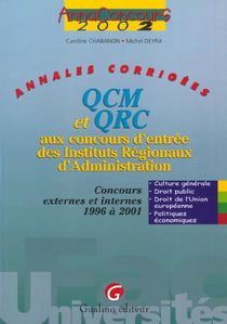 Qcm et qrc concours entree ira