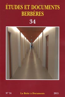 Études et documents berbères n.34 (édition 2016)