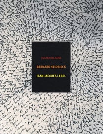 Julien blaine,bernard heidsieck,jean-jacques lebel