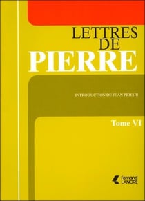Lettres de pierre tome 6