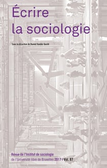 REVUE DE L'INSTITUT DE SOCIOLOGIE n.87 : écrire la sociologie