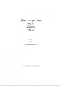 Noces en paroles chez les zarma (niger)
