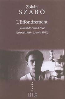 L' effondrement - journal de paris a nice - 10 mai 1940-23 aout 1940