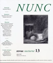 Revue nunc n.13 : aux commencements