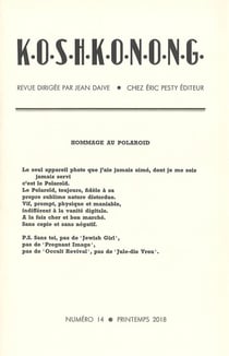 K.O.S.H.K.O.N.O.N.G. n.14 : Printemps 2018