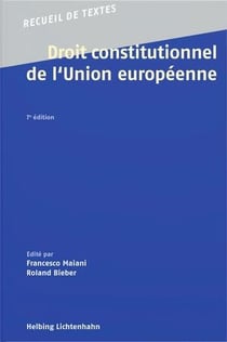 Droit constitutionnel de l'union européenne (7e édition)