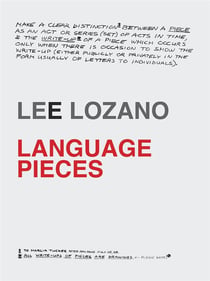 Lee lozano: language pieces