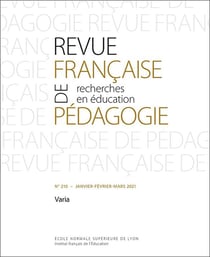 Revue française de pédagogie, n° 210/2021 : Varia