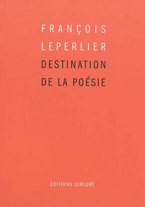 Destination de la poésie
