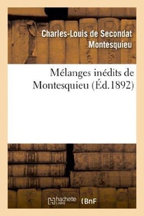 Melanges inedits de montesquieu