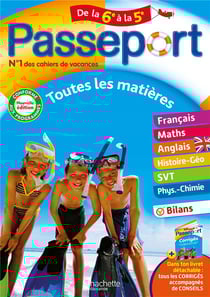 Passeport : Toutes les matières - De la 6e à la 5e