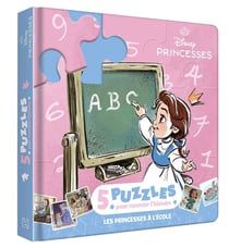 Disney Princesses : 5 puzzles pour raconter l'histoire : Les princesses à l'école