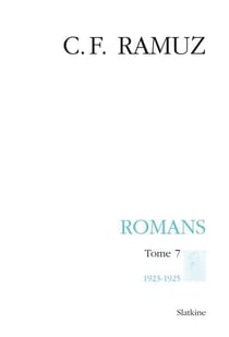 Oeuvres complètes t.25 - romans t.7 - 1923-1925