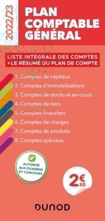 Plan comptable général : liste intégrale des comptes + le résumé du plan de compte (édition 2022/2023)