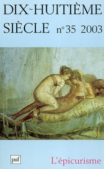Dix-huitième siècle n.35 : l'épicurisme (édition 2003)