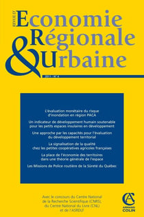 Revue d'économie régionale & urbaine (4/2011)