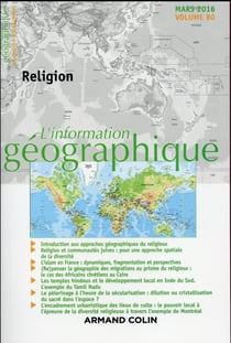 L'information géographique - Vol. 80 (1/2016) Religion