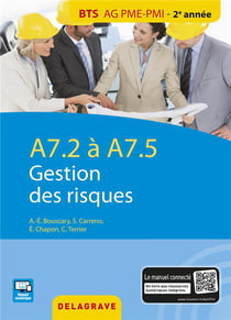 A7.2 / A7.5 gestion des risques BTS AG PME-PMI 2ème année - pochette de l'élève