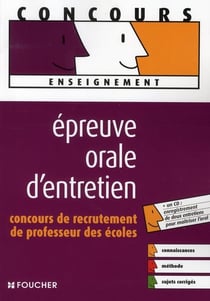 Épreuve orale d'entretien crpe avec cd audio (édition 2008)