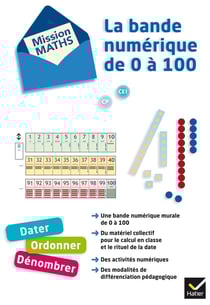 MISSION MATHS : bande numérique de 0 à 100 - matériel pour la classe et guide pédagogique (édition 2012)