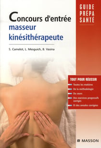 Concours d'entrée masseur-kinésithérapeute