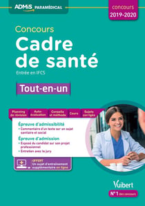 Concours cadre de santé - entrée en IFCS - tout-en-un (concours 2019/2020)