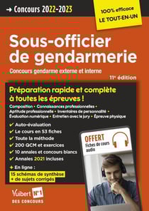 Concours sous-officier de gendarmerie : préparation rapide et complète à toutes les épreuves