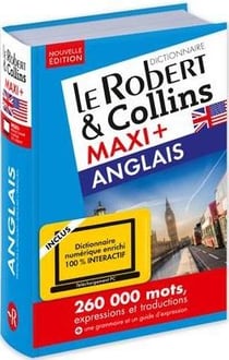Le Robert & Collins - Maxi + : anglais + carte téléchargement