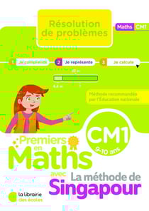 Premiers en maths - Méthode de Singapour - Résolution de problèmes CM1 (2026)