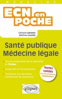 Sante publique - medecine legale