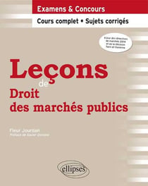 Leçons de Droit des marchés publics