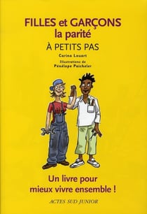 Filles et garçons à petits pas