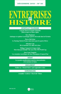SPORTS ET TOURISME-EH 93-DECEMBRE 2018 : ENTREPRISES ET HISTOIRE 93-DECEMBRE 2018