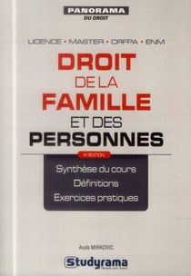 Droit des personnes et de la famille (4 édition)