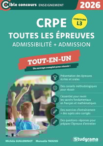 CRPE - Toutes les épreuves (admission & admissibilité) : Concours 2026 - Accessible dès la L3