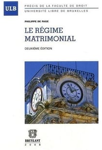 Le régime matrimonial (édition 2008)
