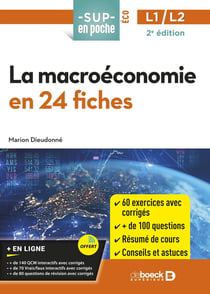 Sup en poche : toute la macroéconomie en 24 fiches et 300 entraînements : licences 1 et 2 (2e édition)