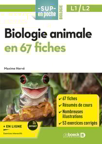 Sup en poche : Biologie animale en 52 fiches : Licences 1 et 2, CAPES et BCPST