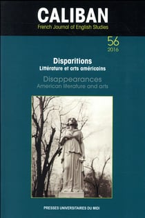 Disparitions, littératures et arts américains - disappearances, american literatures and arts