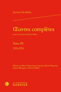 Oeuvres complètes Tome 3 - 1551-1553