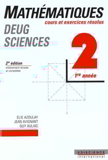 Maths deug sciences t.2 1ere annee