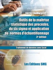 Outils de la maîtrise statistique des procédés, du six sigma et application de normes d'échantillonnage (+ Brochure synthèse)