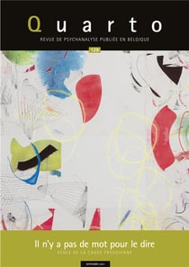 Quarto n 128 : il n'y a pas de mot pour le dire - septembre 2021