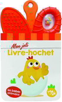 Les bébés animaux - Mon joli livre-hochet