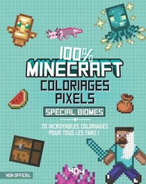 Coloriages pixel - 100 % Minecraft - spécial biomes