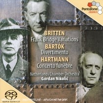 Variations sur un thème de frank bridge, divertimento, concerto funebre