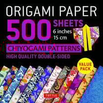 Origami paper 500 sheets : chiyogami patterns : 6 inches 15 cm