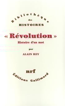 Révolution, histoire d'un mot