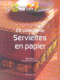 Vingt collages de serviettes en papier